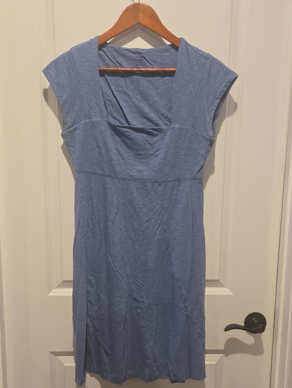 Horny Toad Dusty Blue Cap Sleeve Midi Dress